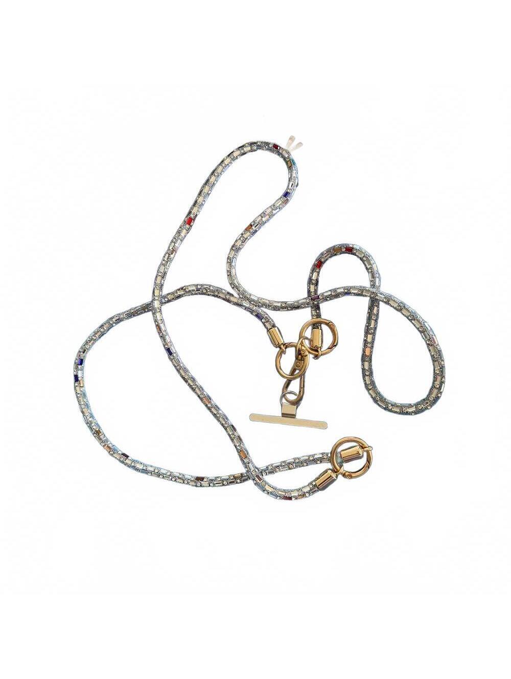 Rhinestone Crossbody Chain with Clip, Suitable for Phone Cases and Bags NEW